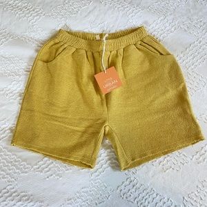 Little Urban Apparel Pampas Short size 10/11 Youth Mustard Yellow Color